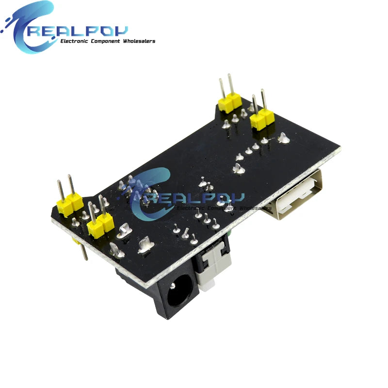 MB102 Breadboard Dedicated Power Supply Module Mini USB Black White 2 Way 3.3V 5V MB-102 Solderless Bread Board