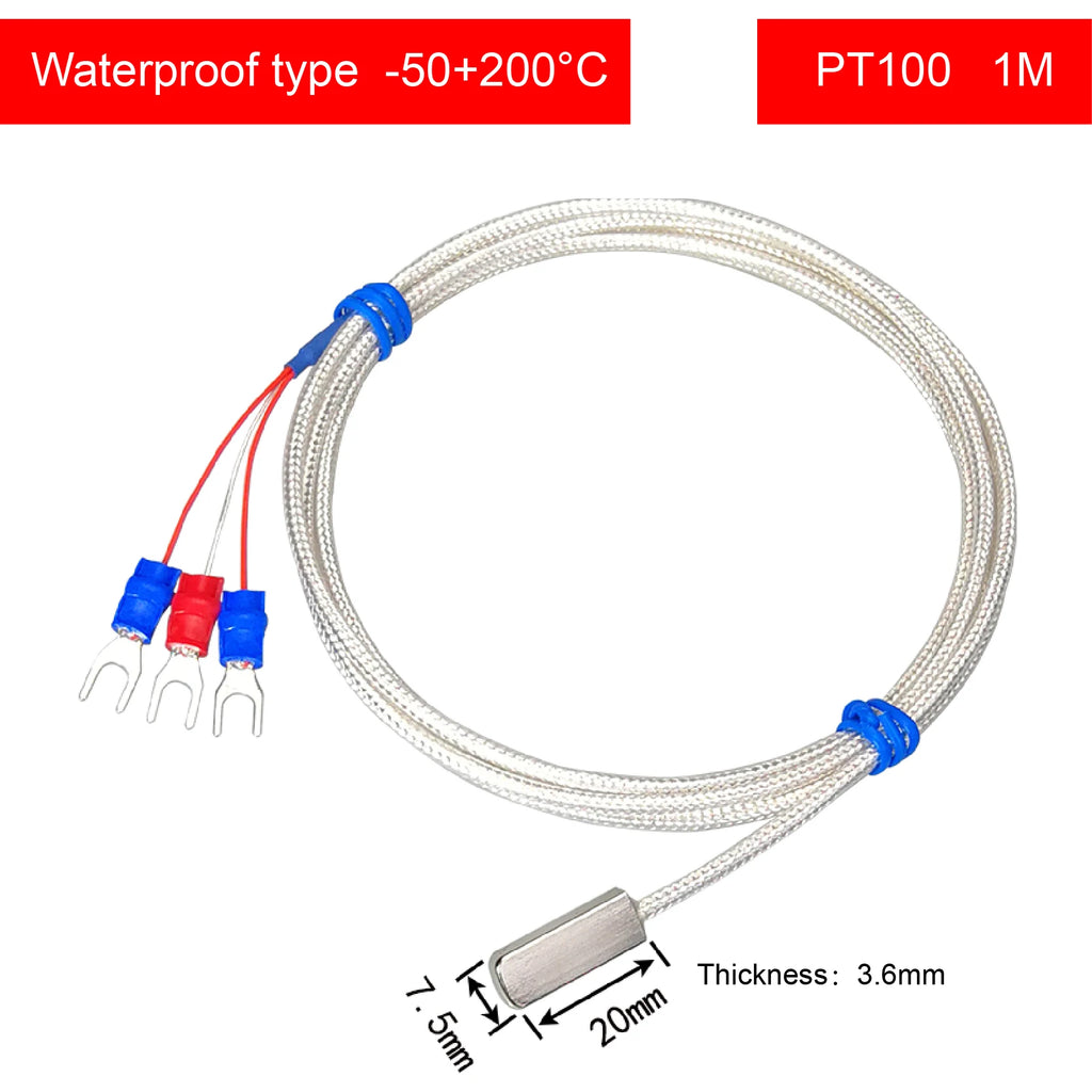 Adhesive RTD Stick-on Temperature Sensor Surface Mount RTD Pasted Type Surface End RTD Self-Adhesive RTD