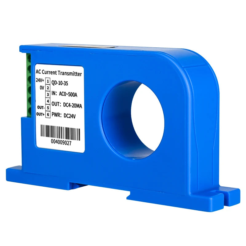 AC DC 0-600A Current Sensor 4-20mA 0-10V RS485 20mm Close Loop Current Transducer High Accuracy Hall Effect Current Transmitter
