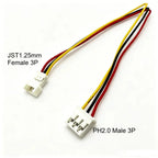 10pcs Mx1.25 Male to Ph2.0 Female Terminal Wire Adapter Cable SH 1.25 Male  To 2.0mm Female Convert Extension Cable 2p 3p 4p