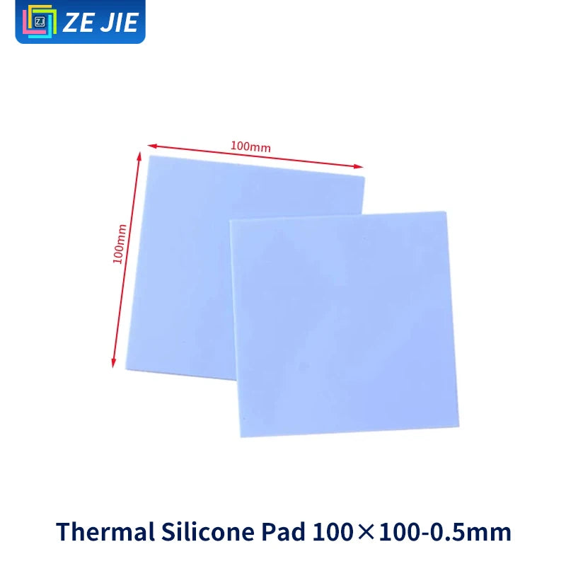 Thermal Pad Silicone Sheet with Adhesive Backing, Silicone Grease, CPU GPU Memory Cooling, Laptop GPU North‑South Bridge Heat Di