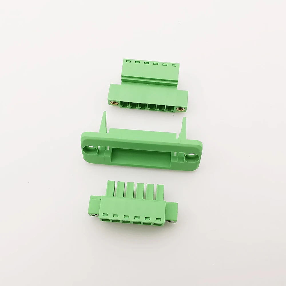 1Set 15EDGWC 3.81mm Pitch Through Wall Pluggable PCB Terminal Block Connector 2/3/4/5/6/8/9/10/12Pin Plug + Pin Header Socket