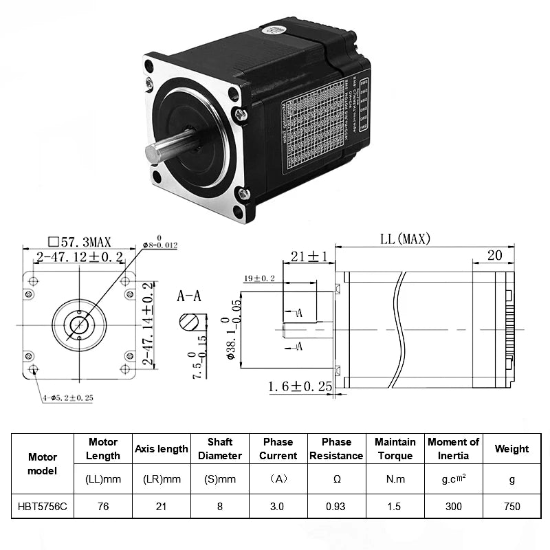 Closed Loop Integrated Stepper Motor Nema17 42mm/Nema23 57mm DC24V 2 Phase Stepper Motor Drive All-In-One Easy Servo Motor