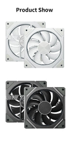 TEUCER Prism  ARGB PC Fan 12cm Computer Case Fan Kit Water Cooler 4pin PWM 5V 3PIN Cooling Fans