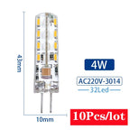 10Pcs/lot G4 LED Light Bulb 2W 3W 4W 5W 7W 9W AC DC12V 220V Corn Lamp SMD2835 Spotlight Chandelier Lighting Replace Halogen Lamp