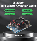 BDM8-A  TPA3255 2x300W HIFI Digital Power Class D Amplifier Board High-power 2.0 Channel Stereo