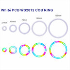WS2812B LED Pixel Ring 18/36/54/72/90Leds Individually Addressable WS2811 Built-in IC Smart DC5V Rgb FCOB PCB