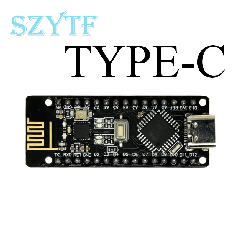 RF-Nano Nano V3.0 Micro USB Board ATmega328P QFN32 5V 16M CH340 Integrate NRF24L01+2.4G Wireless For Arduino