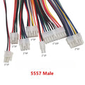 2pcs 20/30/50cm 5557 5559 2-24Pin Dual Row Micro-Fit MX4.2mm Male Female Automotive PC Computer Graphic Harness Plug Wire Cable