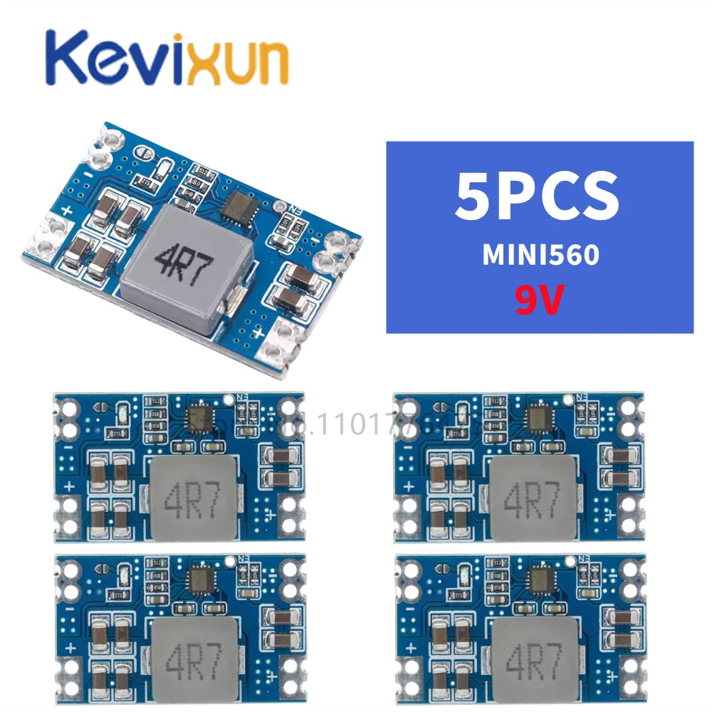 5/10pcs Mini560 5A DC-DC Mini560 PRO Step-Down Stabilized Voltage Supply Module 6-30V To 3.3V 5V 9V 12V