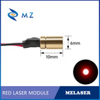 Compact Red Dot Laser Diode Module 650nm D6mm 0.5mW 1mW 5mW 10mW 3V Industrial Grade Spot Laser for Positioning Professional Use