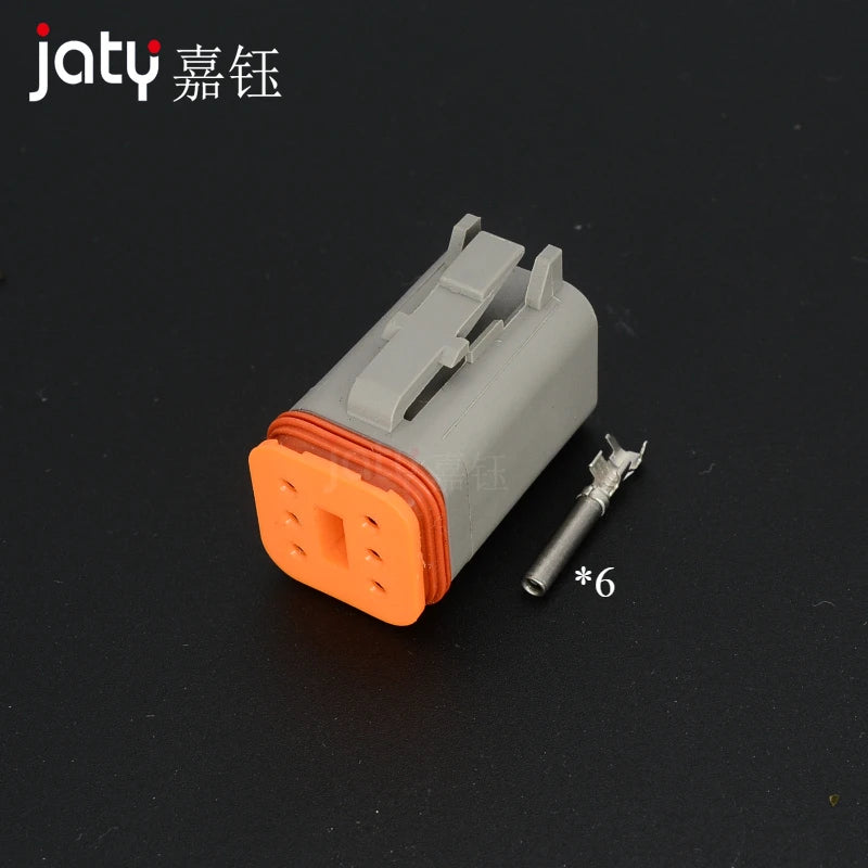 Deutsch Waterproof Connector with Fixed Flange Plug DT04-2P-L012 DT04-4P-L012 DT04-6P-L012 DT04-8P-L012 DT04-12P-L012 DT06-2S