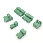 100pcs/50pairs 15EDG 3.81/3.5mm 300V8A 2/3/4/5/6/7/8/9/10 KF2EDG Straight Right Angle Plug In PCB Wire Terminal Block Connector