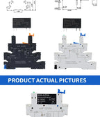 1PCS DIN Rail Mounted Slim Relay SSR Solid State Relay DC Control AC DC Control DC SSR-41FDA/DD 6A 3-32VDC 24-250VAC