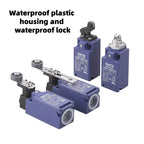 Limit Switch, CNTD C4N‑4108N plastic metal composite housing 1NO1NC forced disconnect contact, 10A 250VAC IP67 top plunger type,