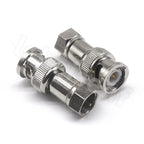 BNC to F TV female male straight connector F to BNC quick plug adapter coaxial connector