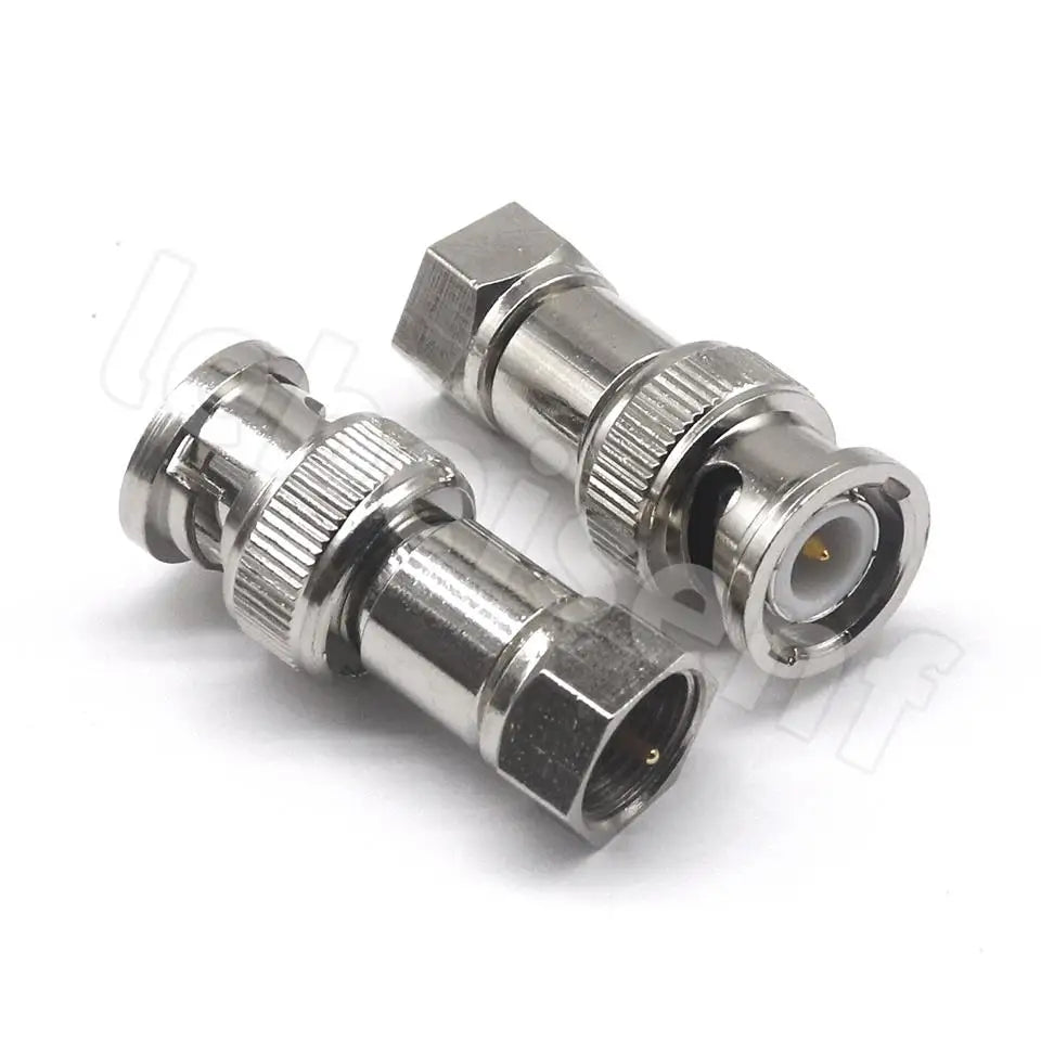 BNC to F TV female male straight connector F to BNC quick plug adapter coaxial connector