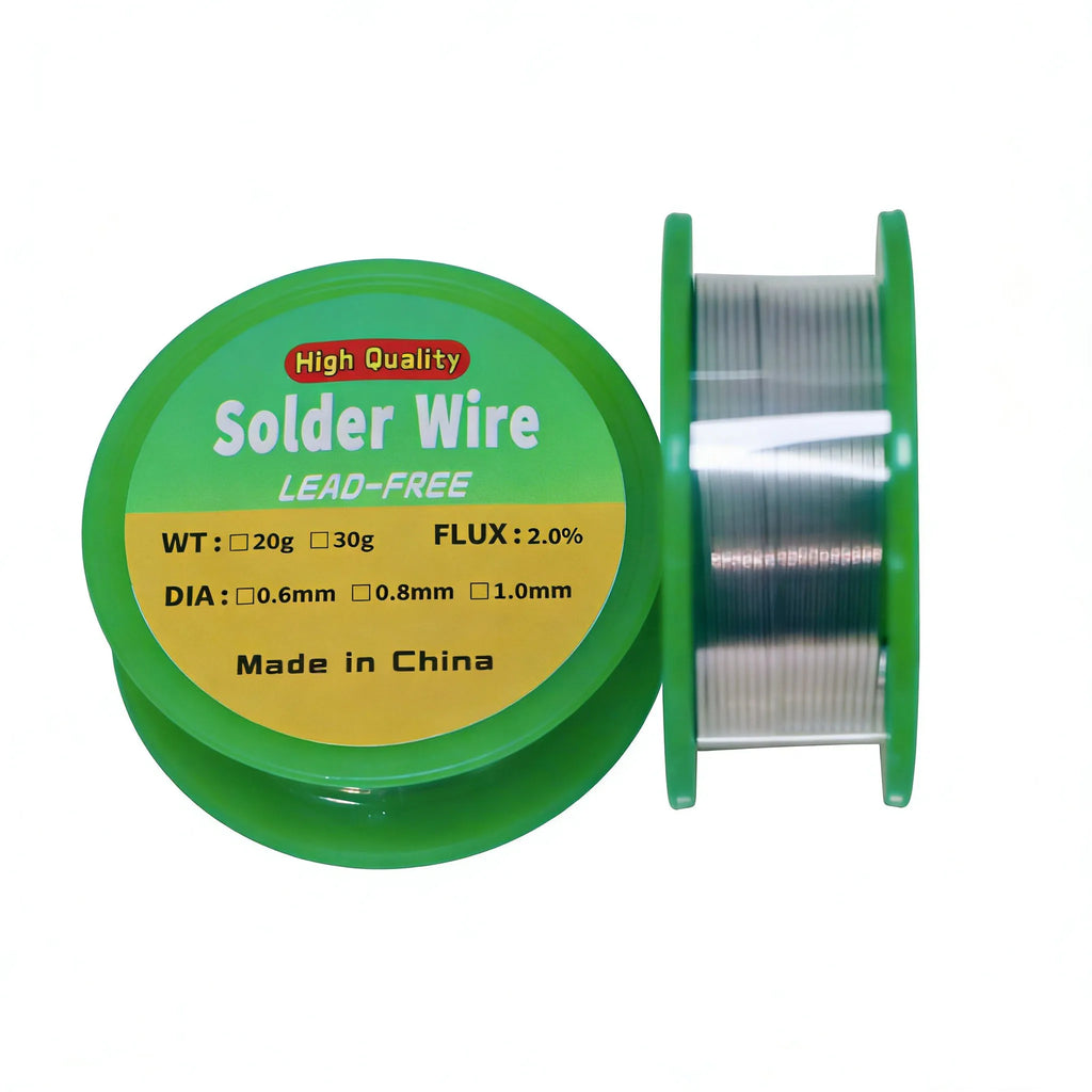 8g/20g/30g/50g low melting point lead-free solder wire coil sn99.3/cu0.7 high purity Soldering Wire Rosin Core Tin 0.8mm 1.0mm