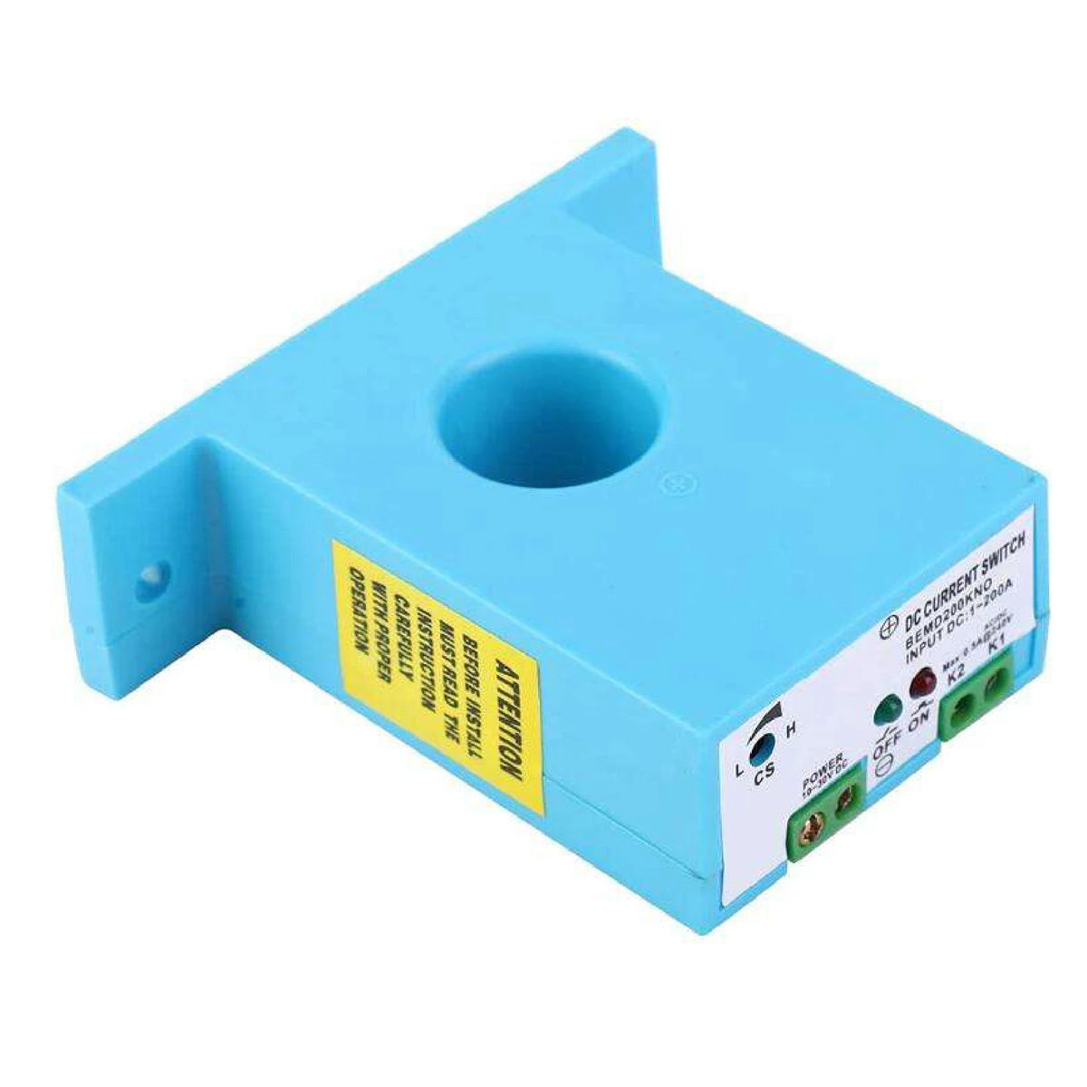 BEMD200 DC Current Sensor 1-200A 10-30VDC Current Transformer Overcurrent Protection Relay Current Detection Switch PLC