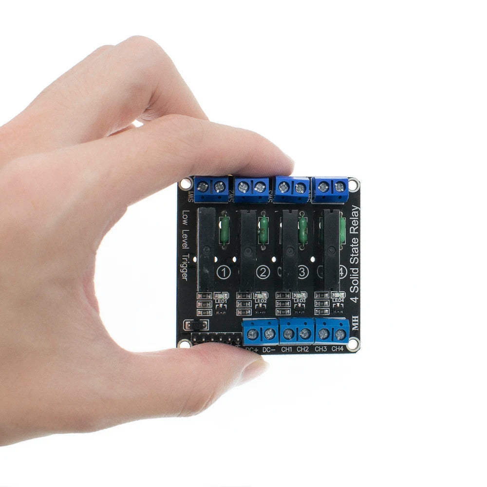 Low Level 5V 1 2 4 8 Channel Solid State Relay Module SSR G3MB-202P 240V 2A Output With Resistive Fuse For Arduino