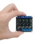 Low Level 5V 1 2 4 8 Channel Solid State Relay Module SSR G3MB-202P 240V 2A Output With Resistive Fuse For Arduino