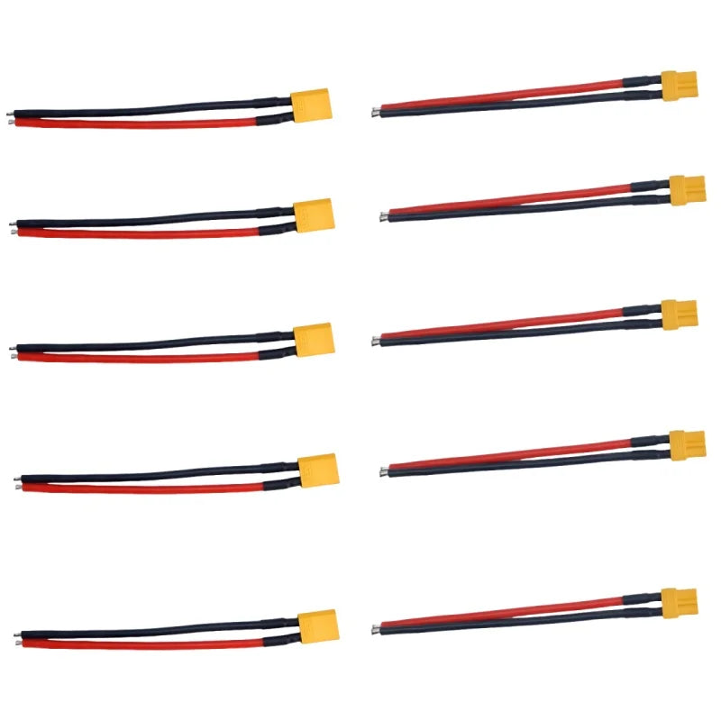 XT30 Male and Female Connector Plug with Silicone Wire 16AWG Cable, Suitable for FPV Drones with RC Lipo Fixed Wing Batteries