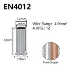 Pure Copper Non-Insulated Cord End Terminals Kit EN0508 EN1008 EN4009 Naked Wire Ferrules Crimp Terminals Wire Connector