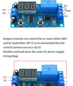 DC 12V Digital Display Delay Relay Delay Time Multi-function Module Infinite Loop Countdown Switch Control Module Timer Module