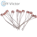 50pcs (5 Values * 10pcs) LDR Photo Light Sensitive Resistor Photoelectric Photoresistor Kit for Arduino 5506 5516 5528 5537 5539