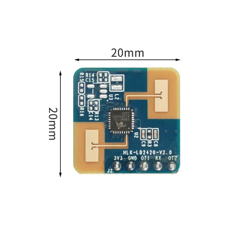 LD2420 24G Millimeter Wave Radar Sensor Intelligent Human Body Micro Motion Module ISM Band High Sensitivity Low Consumption
