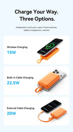 [CCC Certification] Vention Magnetic Power Bank 22.5W 10000mAh Portable 3C Powerbank 15W Wireless Fast Charger for iPhone 17 16