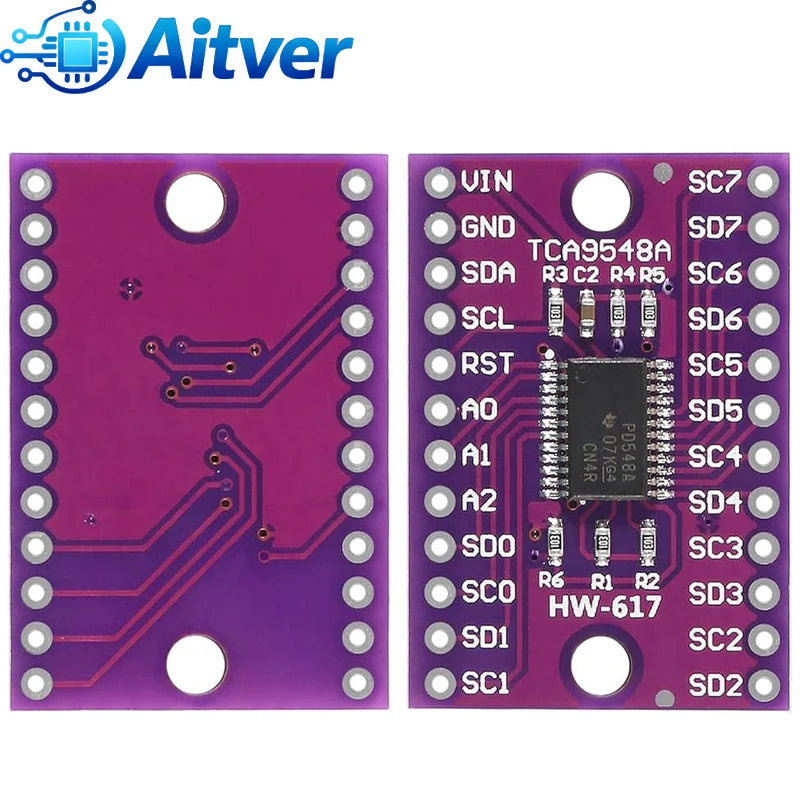 TCA9548A 1‑to‑8 I2C Multiplexer Module 8‑Channel IIC Expansion Board for Arduino ESP32 STM32 Sensor Projects