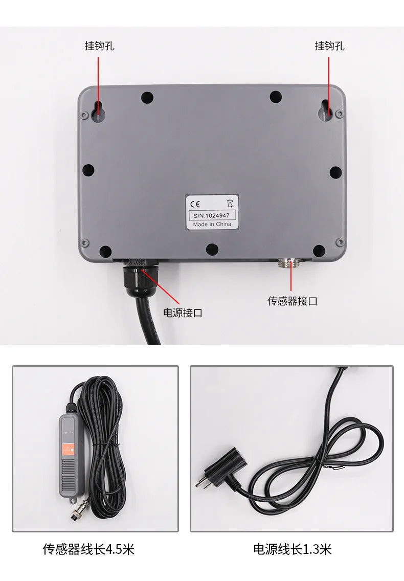 high precision Digital Wallmount Carbon Dioxide CO2 Controller IAQ Monitor w/ Relay Function & NDIR Sensing Probe for Green Hous