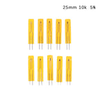 10pcs NTC Thin Film Thermistor 2.5cm 5cm 3950 10K 50K 100K MF5B SMD 1% 5% Temperature Sensor