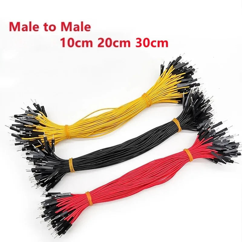 100pcs Breadboard 2.54mm dupont Du Bang Cable For Arduino Line Male Female 1P Connector DIY Electronic 26AWG Jumper Wire Cable