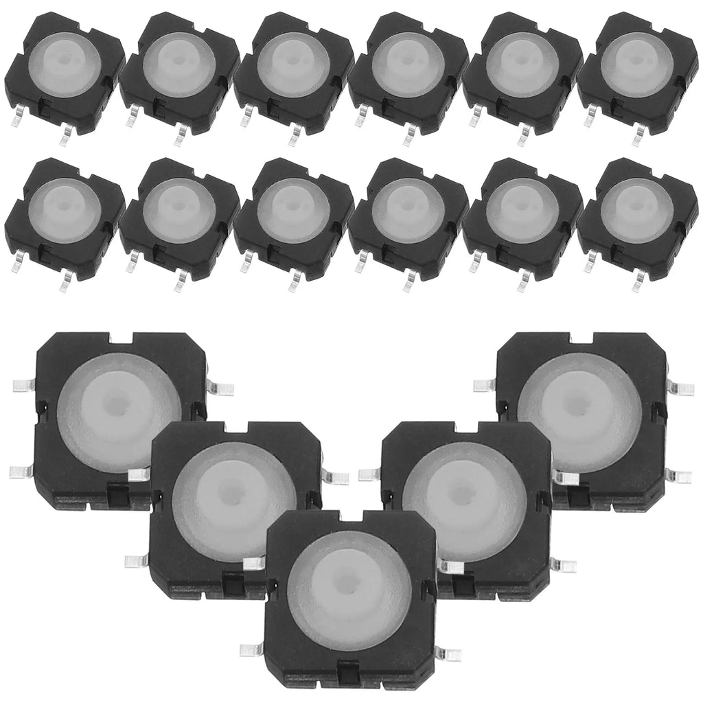 20Pcs Waterproof Tactile Push Button Switch Micro Momentary Silicone Button Panel Mount for Kitchen Bathroom Automotive