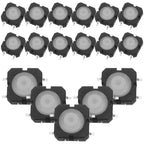20Pcs Waterproof Tactile Push Button Switch Micro Momentary Silicone Button Panel Mount for Kitchen Bathroom Automotive