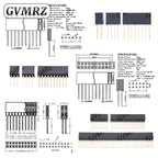 2.54 mm Stackable Long Legs Femal Header For Arduino 2/3/4/6/8/10/15 Pin  2PIN 3PIN 4PIN 6PIN 8PIN 10PIN 15PIN