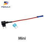 12V Mini Small Medium Size Car Fuse Holder Add-a-circuit TAP Adapter with 10A Standard ATM Blade Fuse Take Electrical Appliances