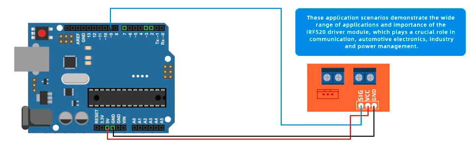 5/10/20PCS 0-24V Top Mosfet Button IRF520 MOS Driver Module for Arduino MCU ARM Raspberry Pi
