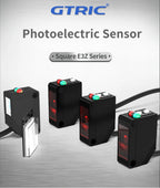 GTRIC E3Z-B61 Photoelectric Sensor Retro-reflective Sensing Distance 4M NPN PNP10-30VDC Square Photo Switch With Bracket