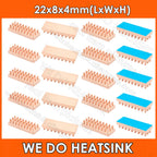 WE DO HEATSINK Small Tiny Useful Pure Copper Heat Sink Without or With Thermal Pad For Raspberry Pi Banana Pi IC Chipset Package