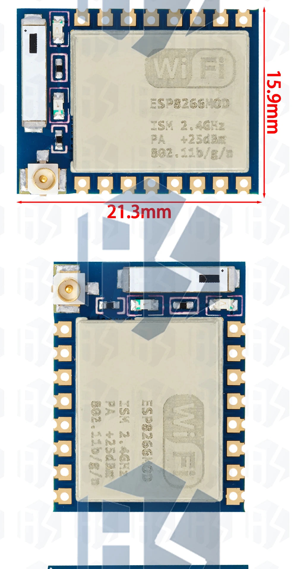 ESP8266 WiFi Wireless Transceiver Module ESP-01/ESP-01S/ESP-07/ESP-07S/ESP-12/ESP-12E/ESP-12F for Arduino DIY Projects