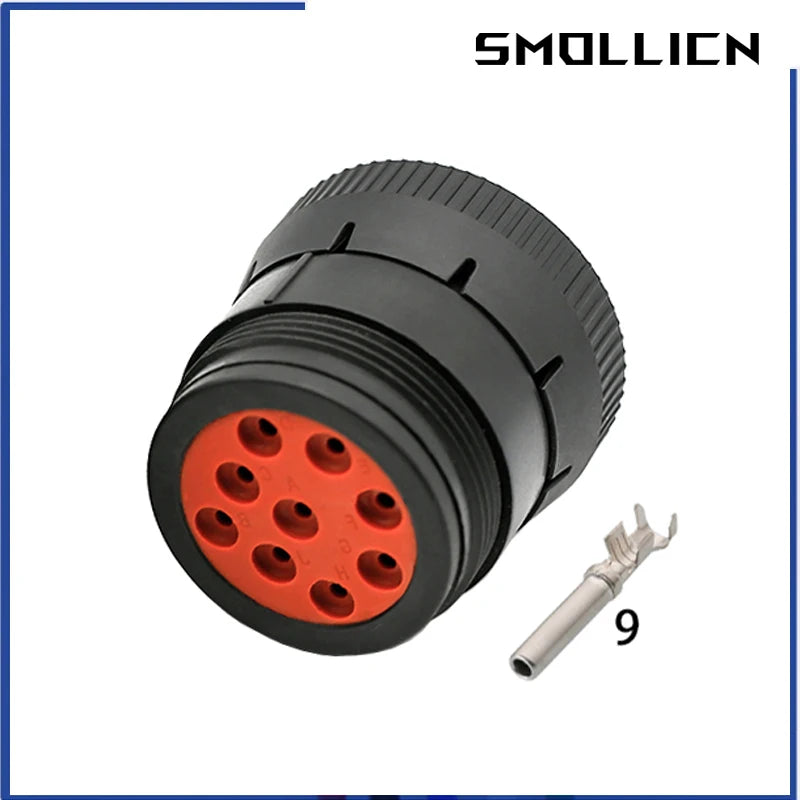 1 Set Deutsch 9 Pin Waterproof Auto Connector Diagnosctic Tool Circular Plug HD16-9-1939P HD16-9-1939S For Track J1939