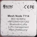 Heltec Mesh Node T114 LoRa + BLE 868MHz 915MHz nRF52840 SX1262 TFT Display Low Power Positioning Devboard for Arduino Meshtastic