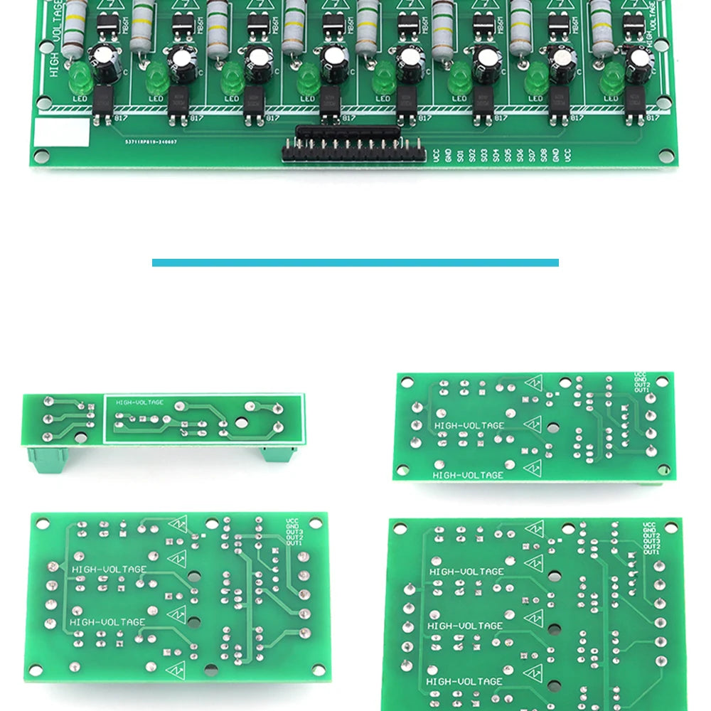 1/2/3/4/8-Bit AC 220V Optocoupler Isolation Module Voltage Detect Board Adaptive 3-5V For PLC Isolamento Fotoaccoppiatore Module