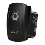 12V-24V Orange Led Rocker Switch Waterproof 20A Amber Light SPST DPDT Toggle Key for Car Boat ATV Camper Motorhome Auto Machine