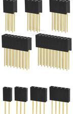 2.54mm Spacing Single Row Double Row Lengthened Female Header Pin Header Long Pin Socket 11mm Pin Length 2*2 3P 4P 5P 6P 8P