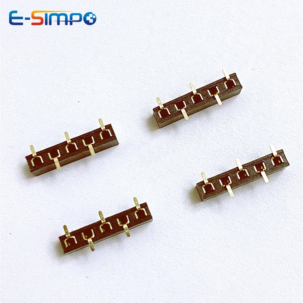 50pcs 2.54mm Single Row Vertical SMD Short Low Profile Insulation 3.5mm 1x2/3/4/5P 6P 7P-40P Rohs Gold Female Socket Connector