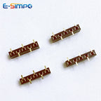 50pcs 2.54mm Single Row Vertical SMD Short Low Profile Insulation 3.5mm 1x2/3/4/5P 6P 7P-40P Rohs Gold Female Socket Connector